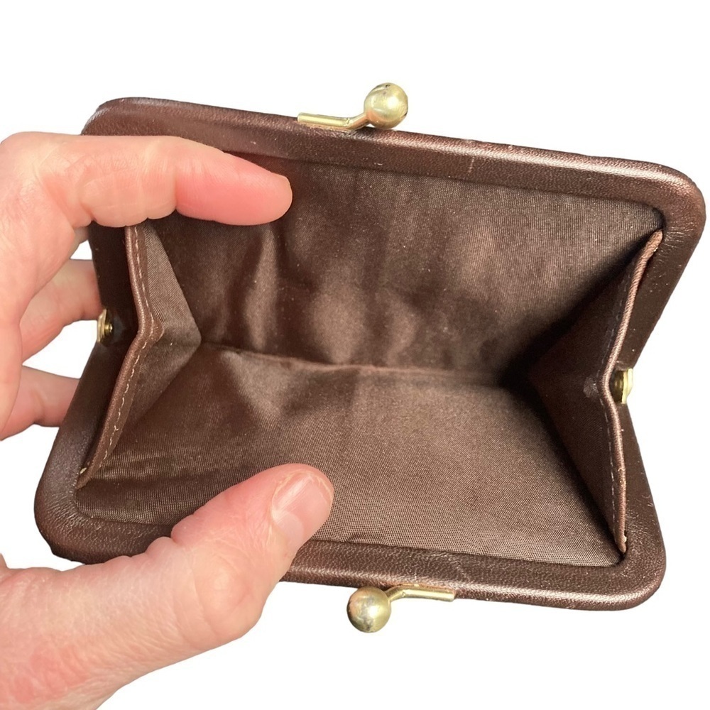 Coach vintage mahagony brown small clutch wallet - Picture 11 of 16